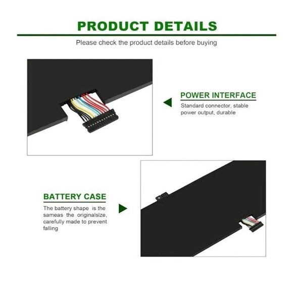 New Laptop Battery 5B10QI2427 Compatible with Lenovo Yoga L17L4PH1 etc - Picture 3 of 10